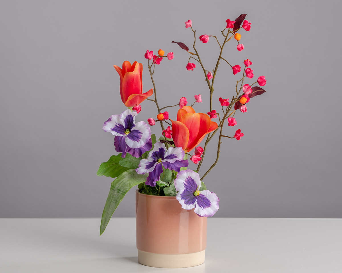 LITTLE DARLING | Frühlingshaftes Kunstblumenarrangement 