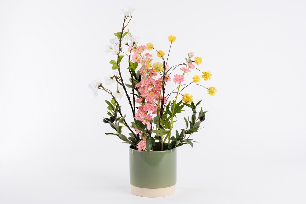 CHARLOTTE | Kunstblumengesteck in Vase 