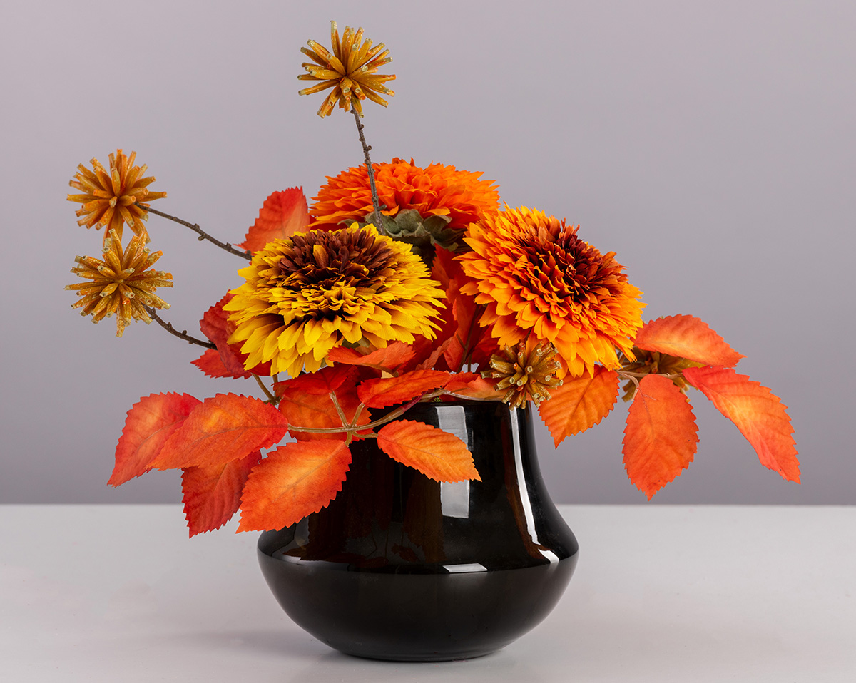 AUTUMN KISS | Gesteck mit künstlichen Sonnenblumen 