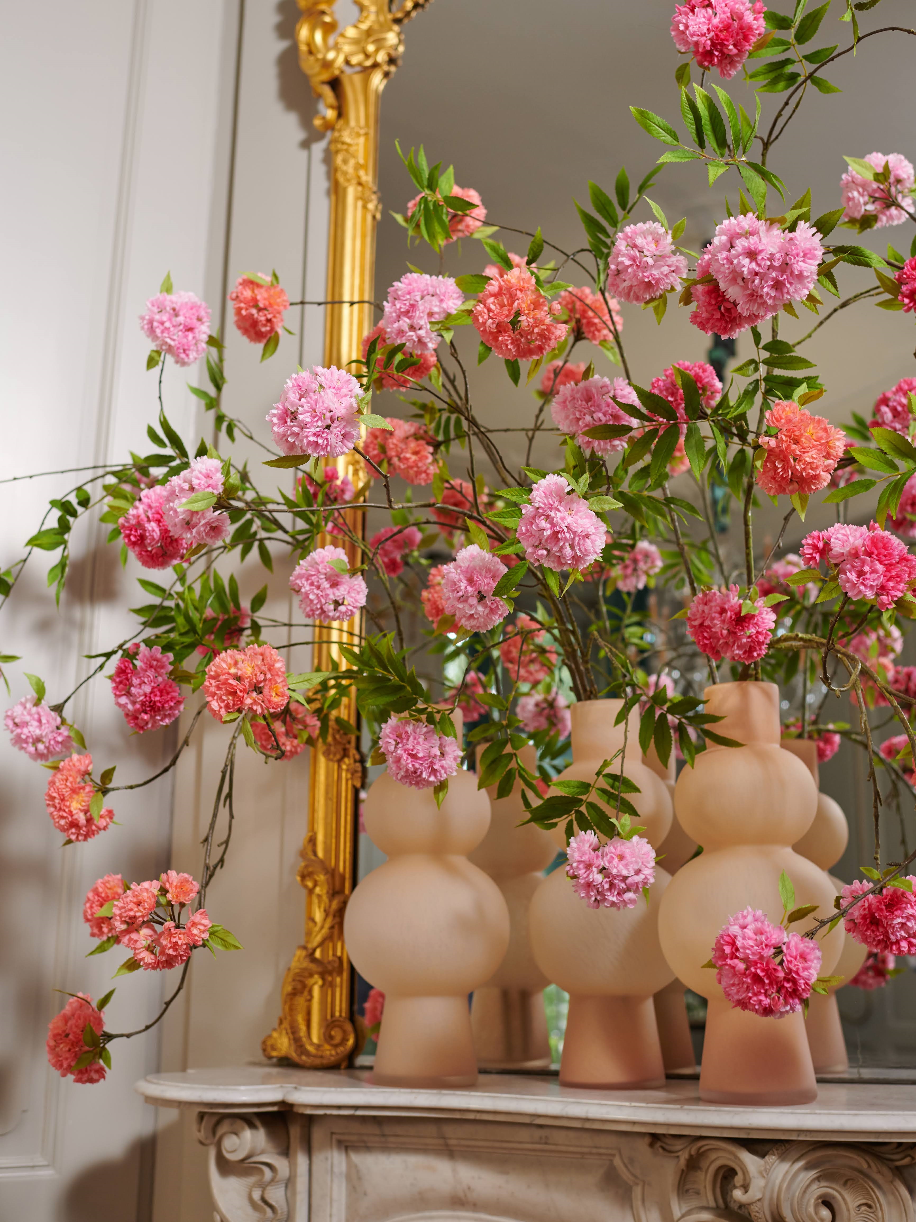 KIRSCHE-BLÜTENZWEIG | Künstliche Kirschblütenzweige 2 Stück, pink 