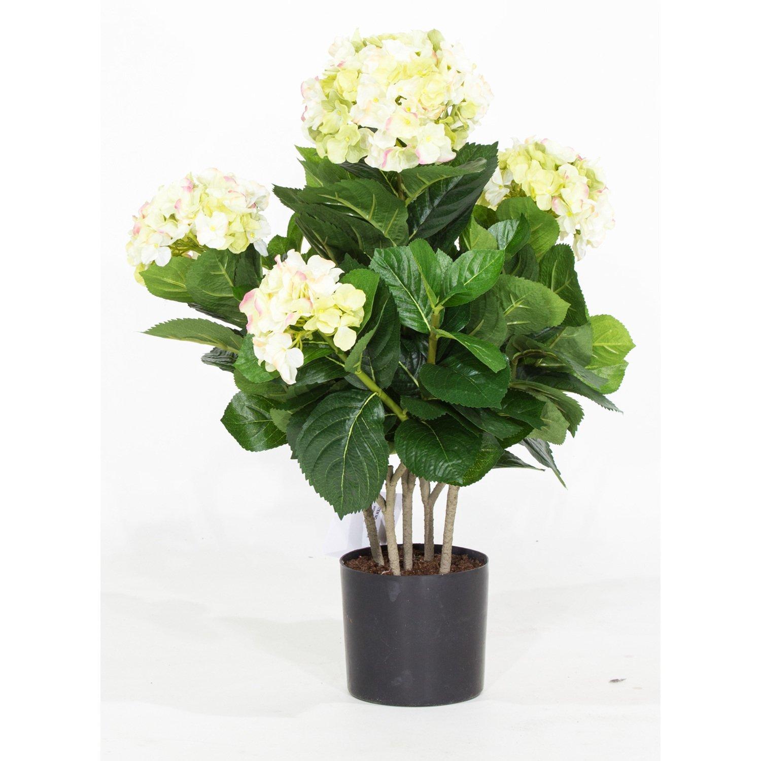 HORTENSIE | Künstliche Hortensie, creme, 52 cm 