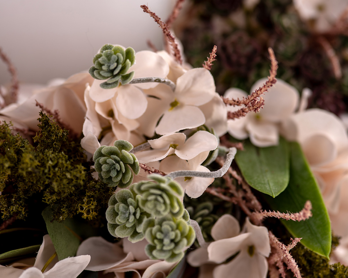 HERBSTKRANZ GREENWHITE | Durchmesser 35 cm 