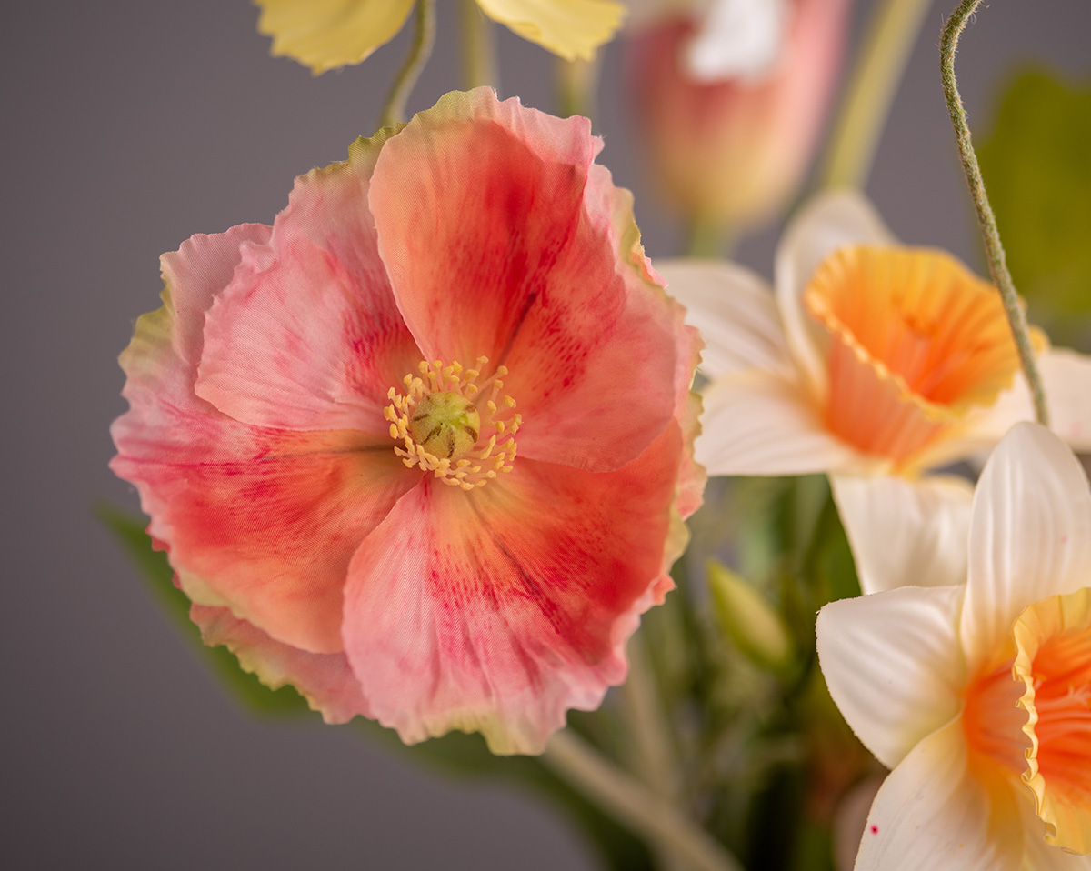 AQUARELL | Frühlingsgesteck mit Kunstblumen
