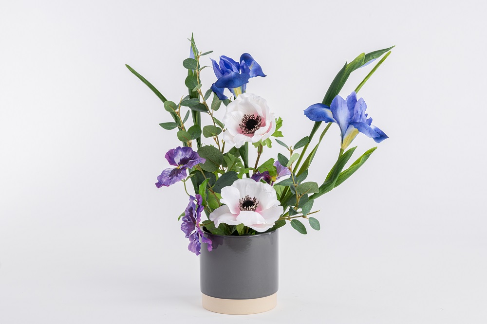 VIOLA | Hochwertiges Kunstblumengesteck 