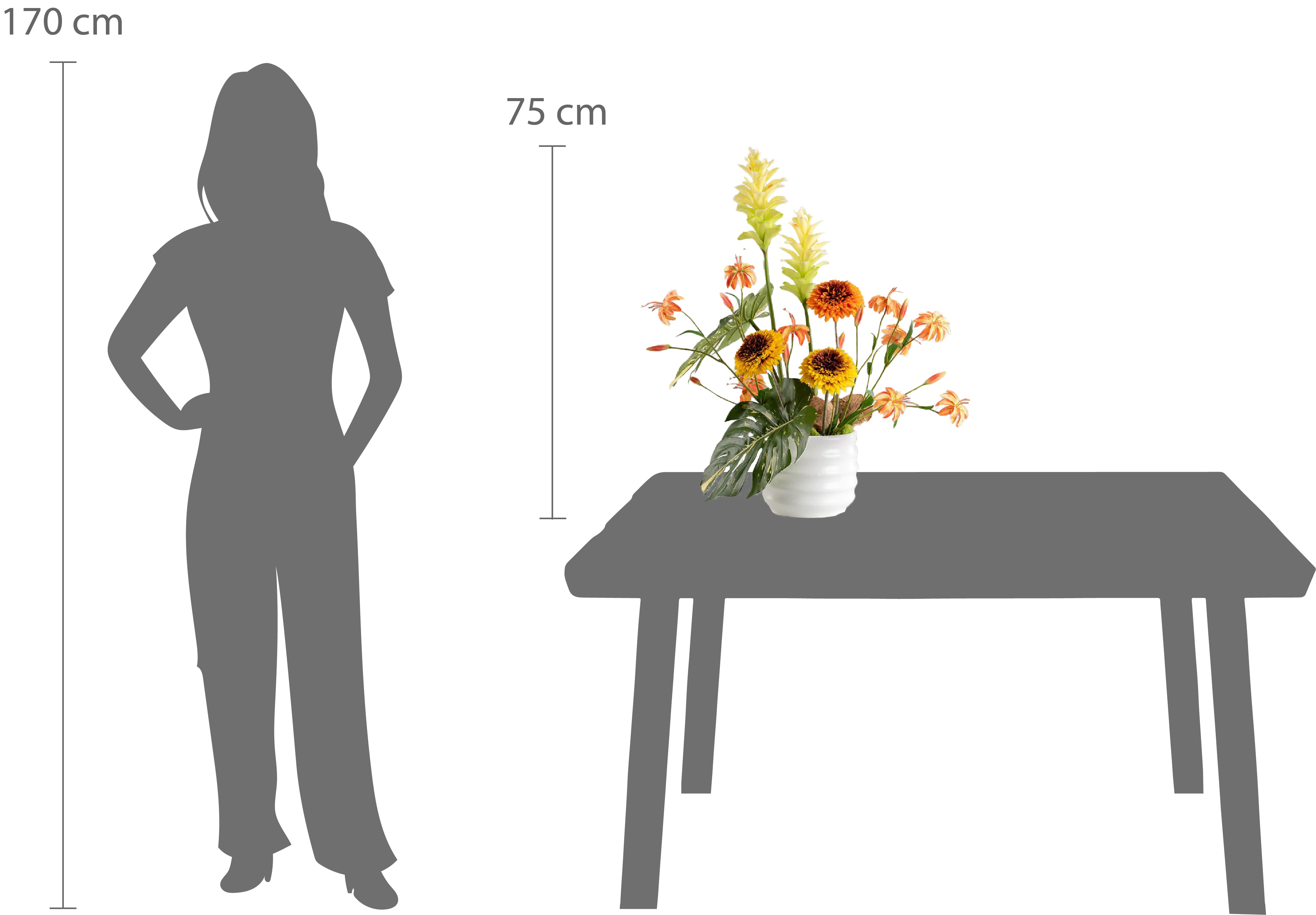 SOUTHERN SUN | Kunstblumengesteck in Topf