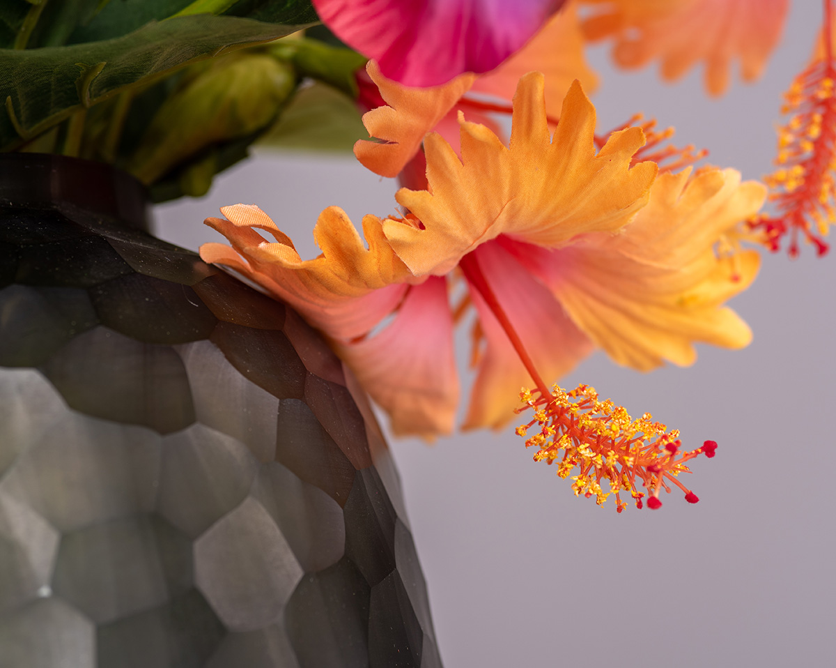 INDIAN FEELING | Gesteck aus orangenen Kunstblumen