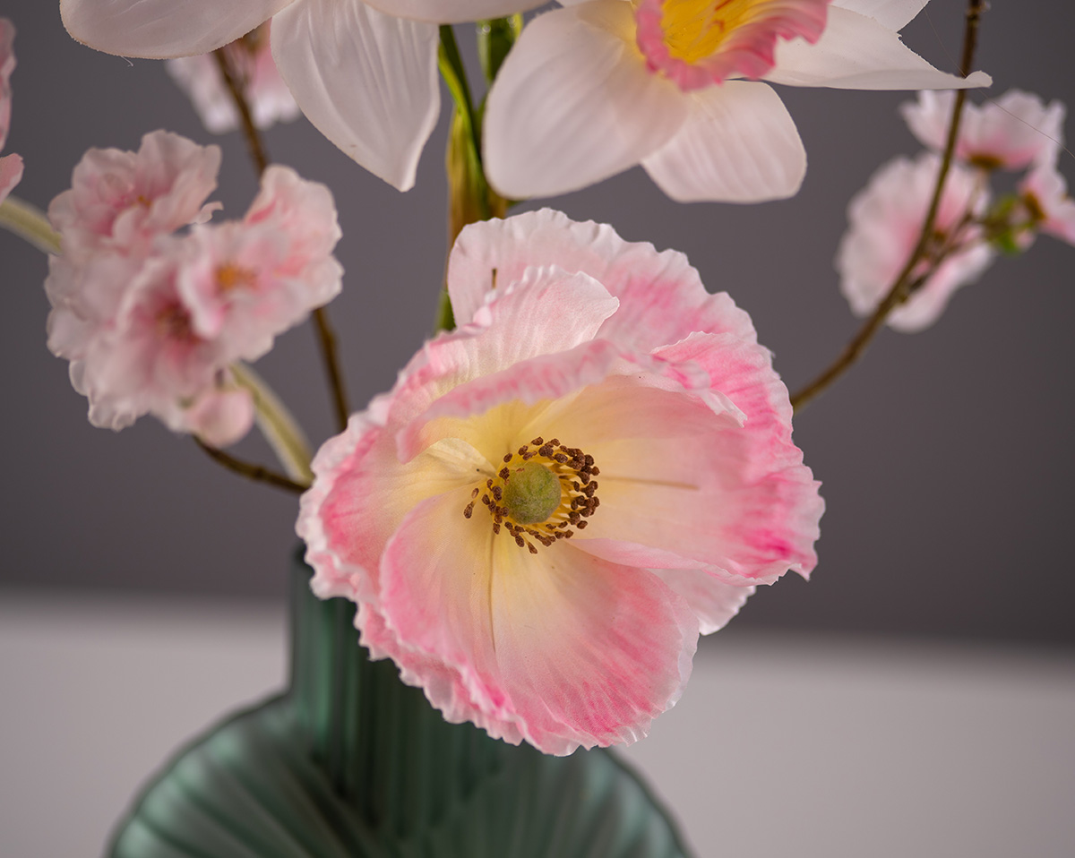 ROSÉ FLOWER | Arrangement mit Kunstblumen in rosa und weiß 