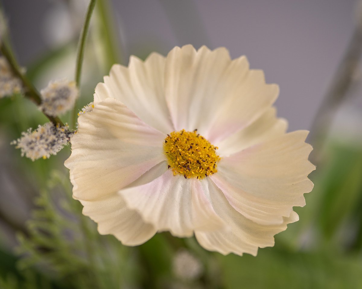 HOPE | Kunstblumengesteck mit künstlichen Weidekätzchen