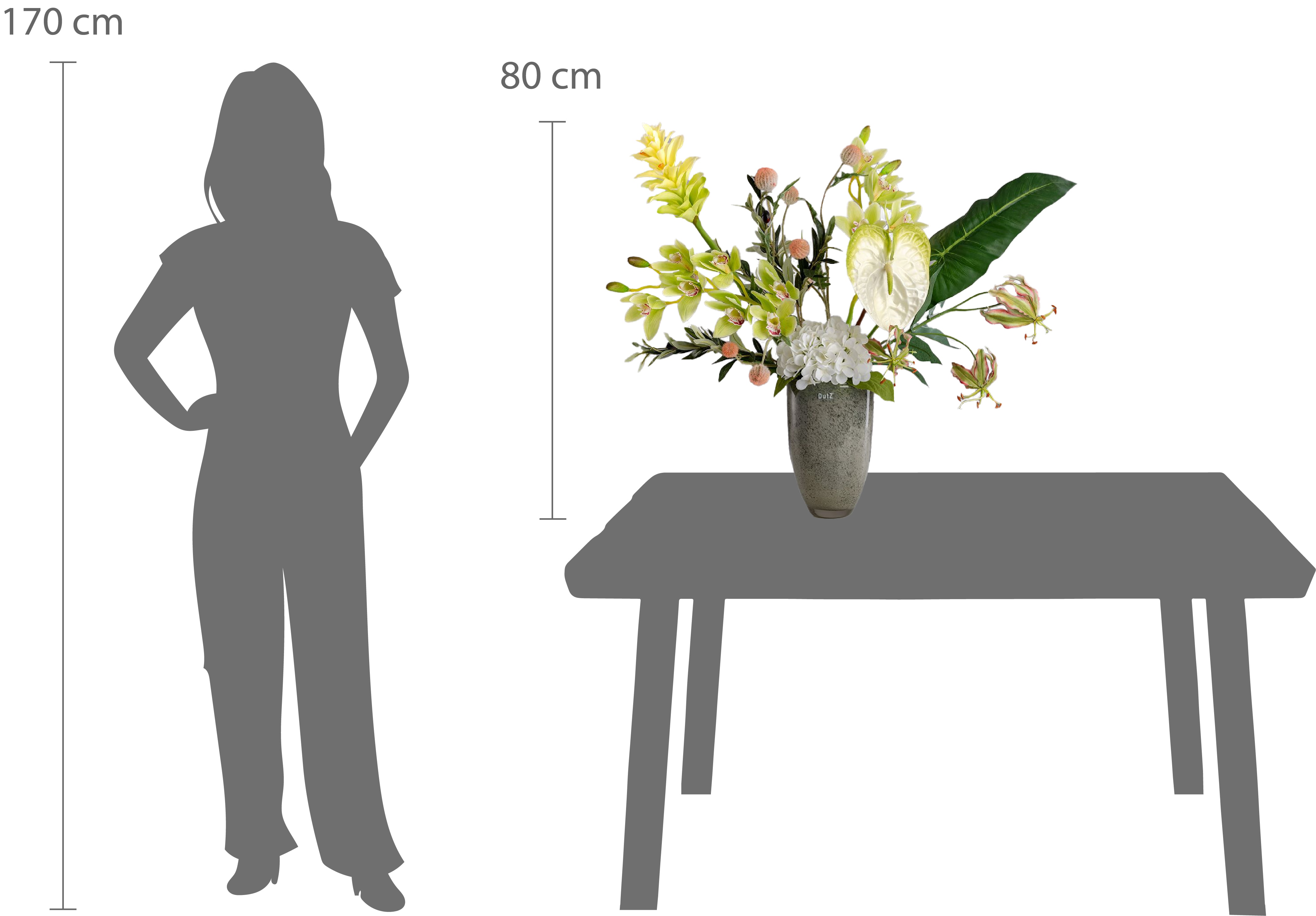 GREENSTYLE | Arrangement aus grünen Kunstblumen