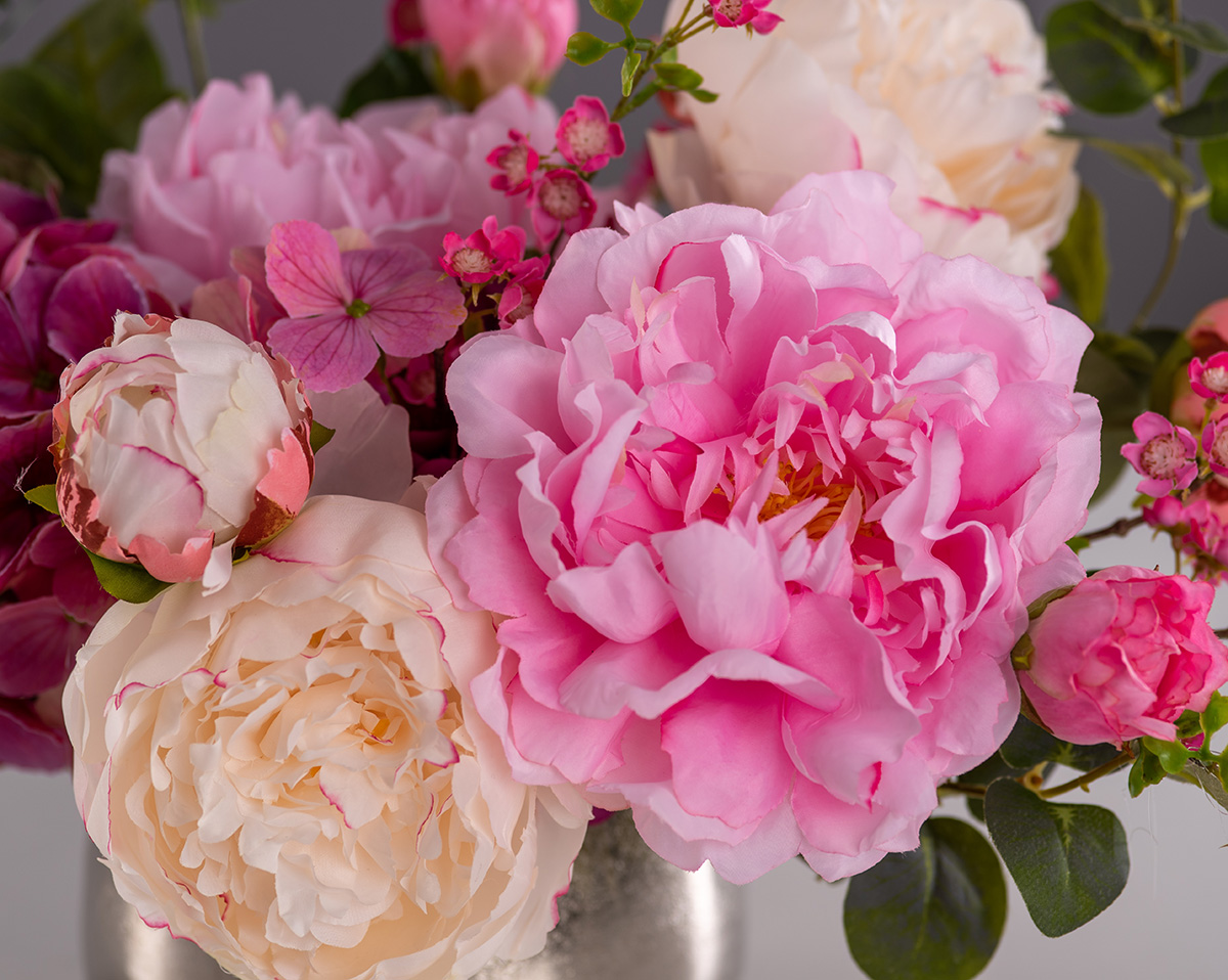 LOVELINESS | Kunstblumenarrangement  aus Pfingstrosen  