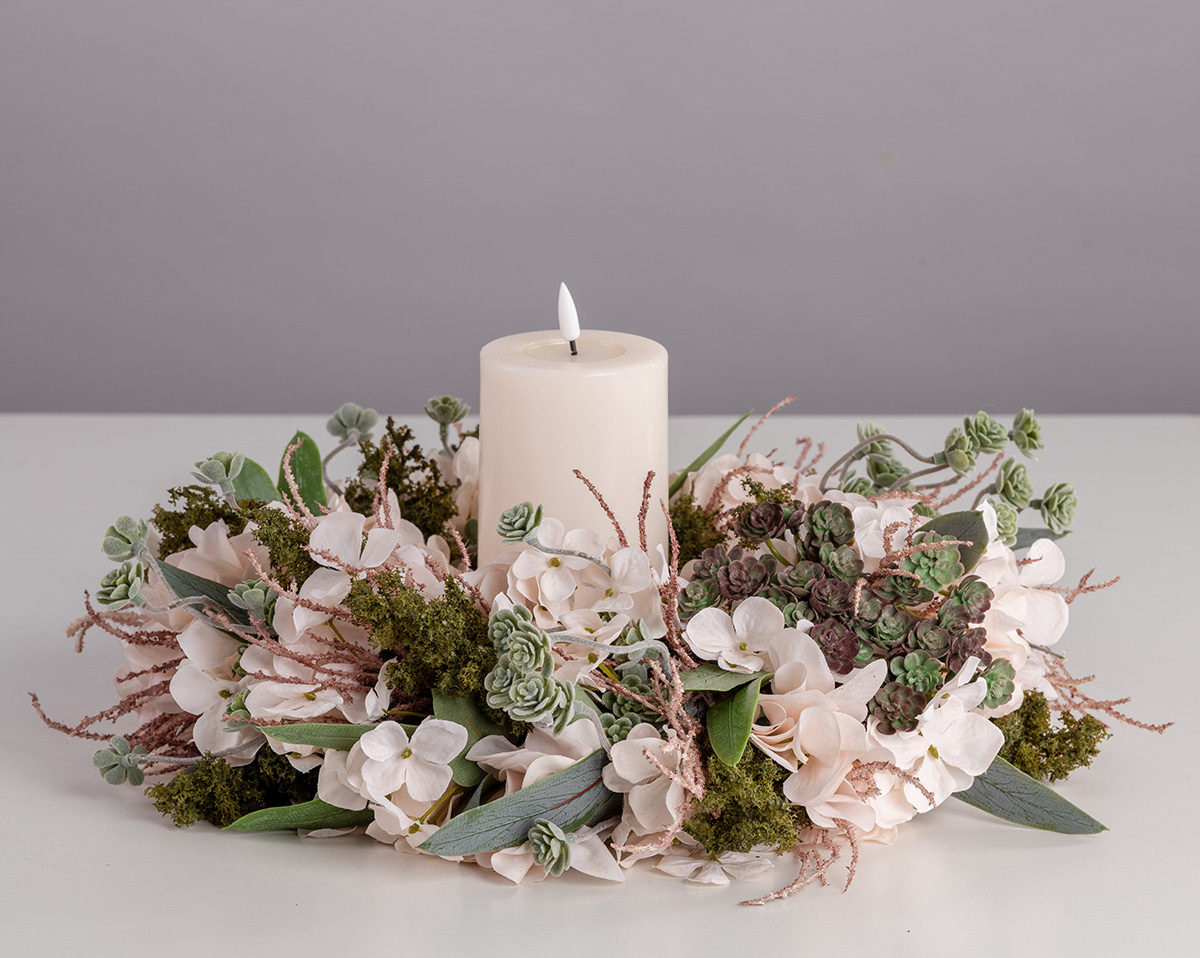 HERBSTKRANZ GREENWHITE | Durchmesser 35 cm 