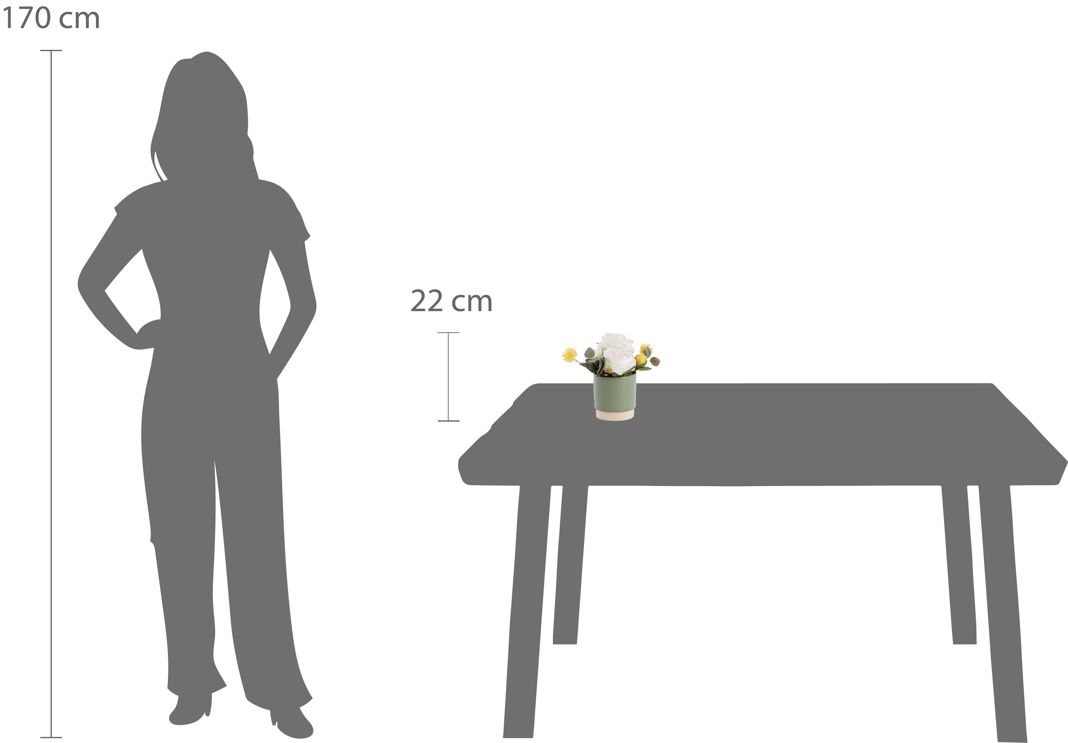MIA | Künstliche weiße Rosen