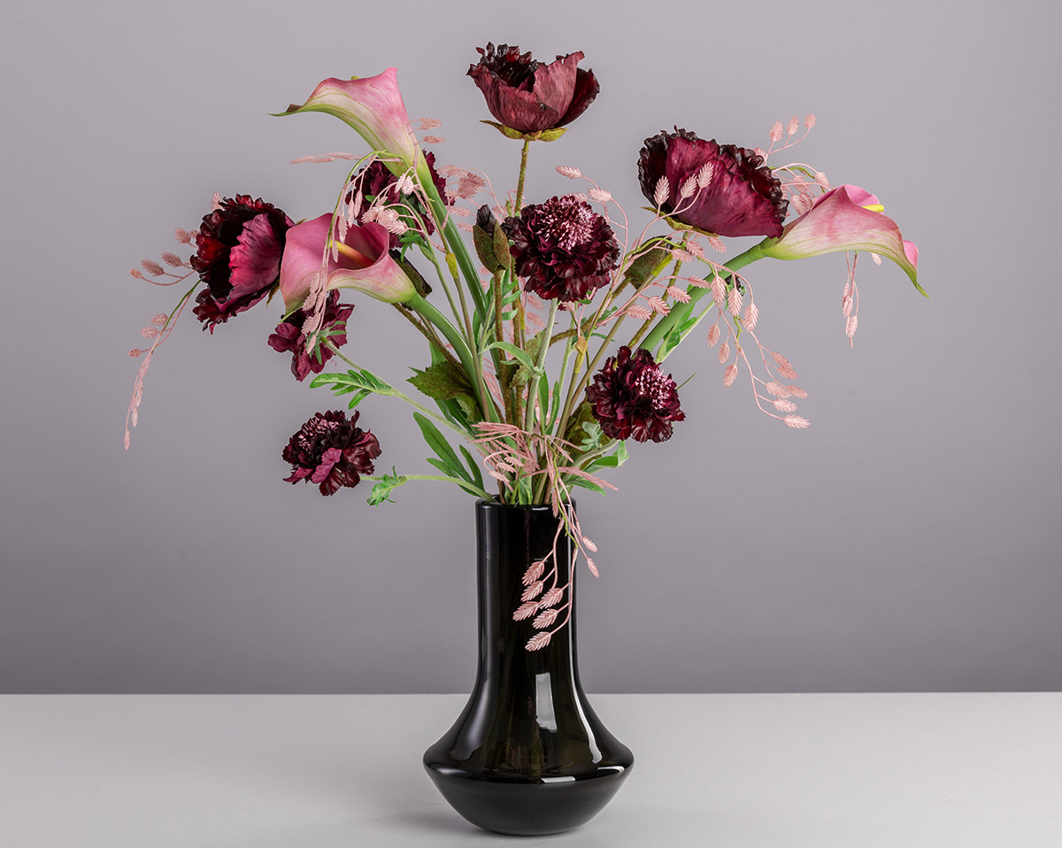 PURPLE RAIN | Kunstblumen Strauß - ohne Vase 