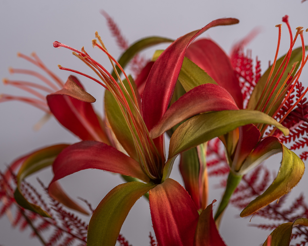 RED FLOWERS | Modernes Kunstblumenarrangement